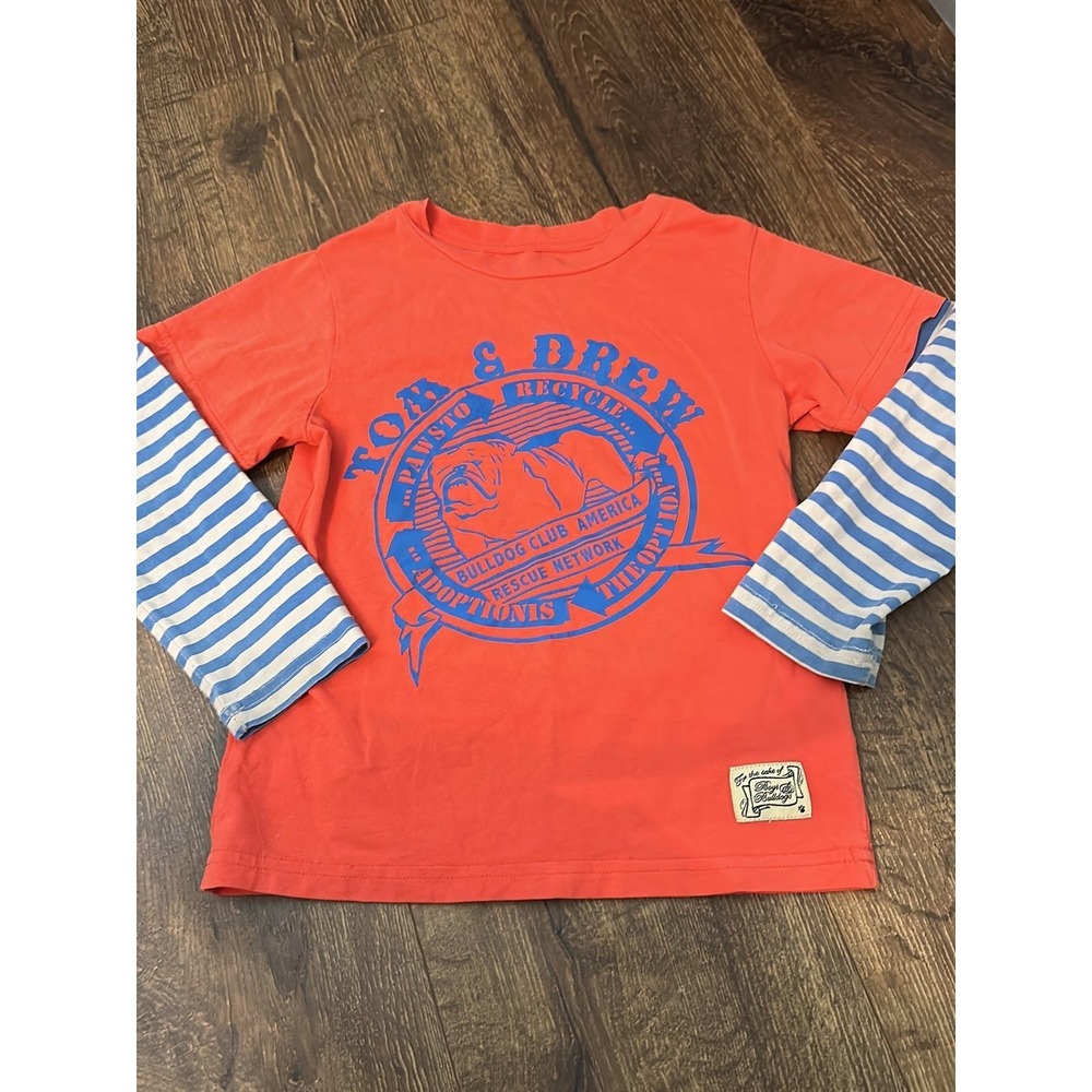 Tom and Drew bulldog long sleeve layer shirt